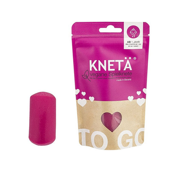 Plastilina Vegana Kneta Rosa 100g Bolsa Cierre Zip