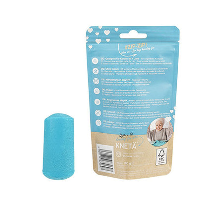 Plastilina Vegana Kneta Turquesa 100g Bolsa Cierre Zip