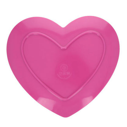Plato Corazón Rosa Melamina