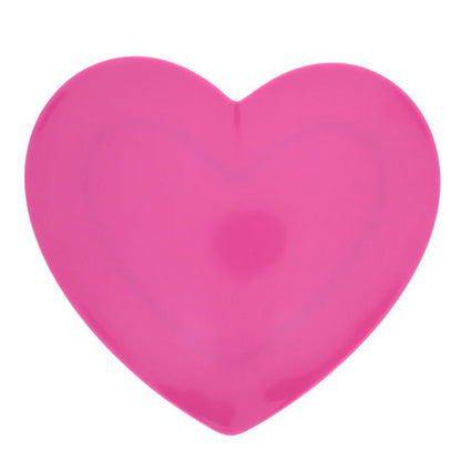 Plato Corazón Rosa Melamina