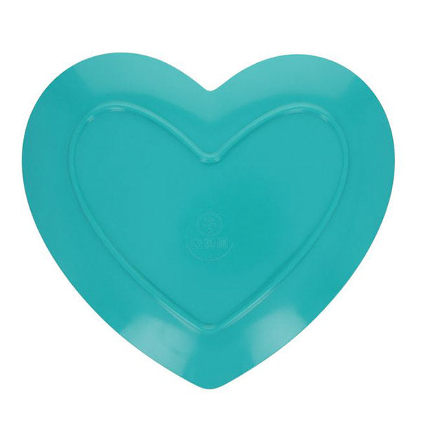 Plato Corazón Verde Melamina