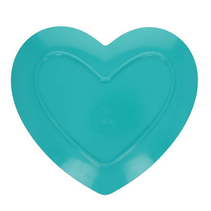 Plato Corazón Verde Melamina