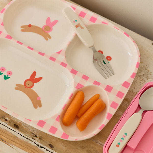 Plato Infantil Compartimentos Chichi Pompom