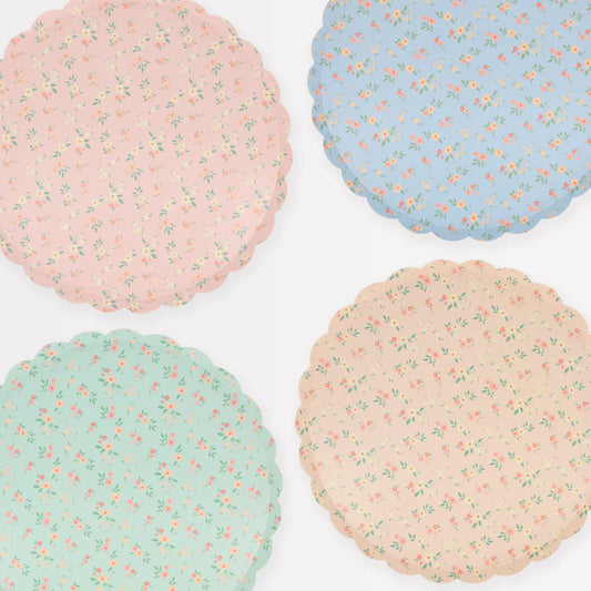 Platos Grandes Vintage Ditsy Meri Meri 8 uds
