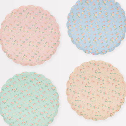 Platos Medianos Vintage Ditsy Meri Meri 8 uds