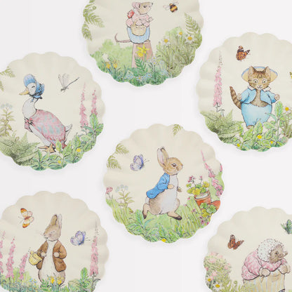 Platos Pequeños Meri Meri Peter Rabbit Melamina 6 uds