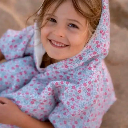 Poncho De Playa Little Dutch Sunny Flowers Multicolor