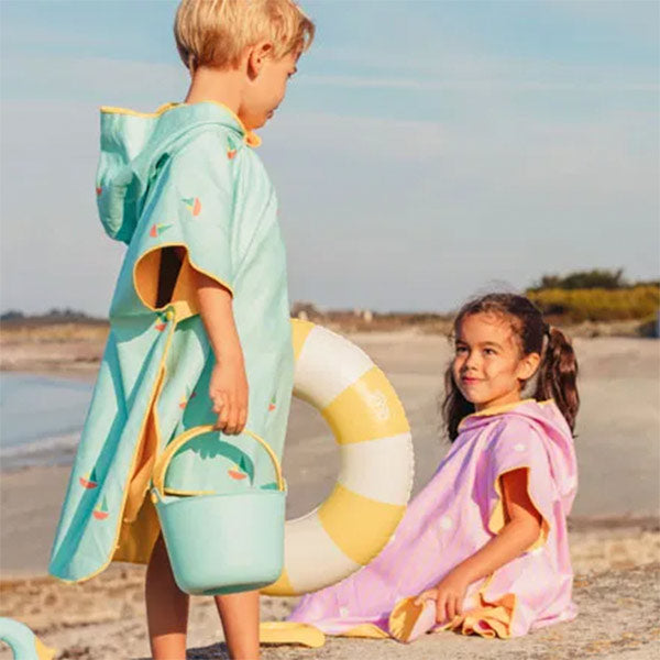 Poncho Playa Banana Blue Secado Rápido