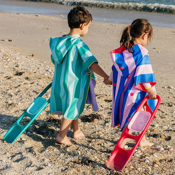 Poncho Playa Cherry Secado Rápido
