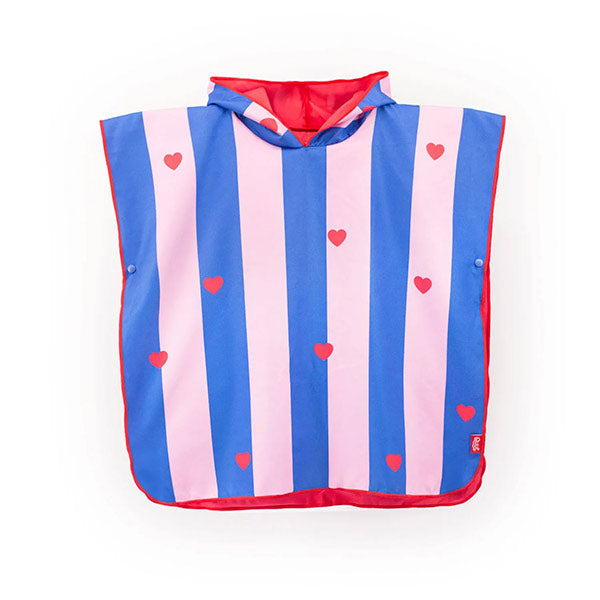 Poncho Playa Cherry Secado Rápido