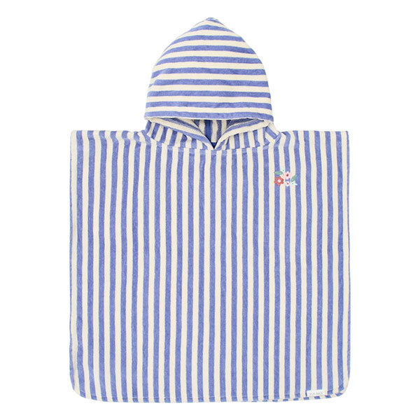 Poncho Playa Purple Stripe Little Dutch