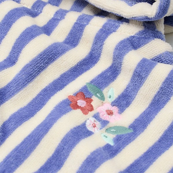 Poncho Playa Purple Stripe Little Dutch
