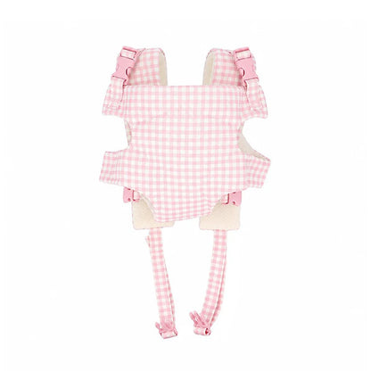 Porta Muñecas Ride and Go Vichy Pink Monnëka