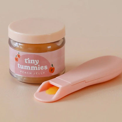 Comida Para Muñecos Potito Melocotón y Cuchara Mágica Tiny Harlow