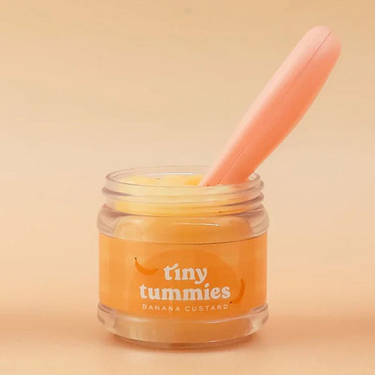 Comida Para Muñecos Potito Plátano y Cuchara Mágica Tiny Harlow