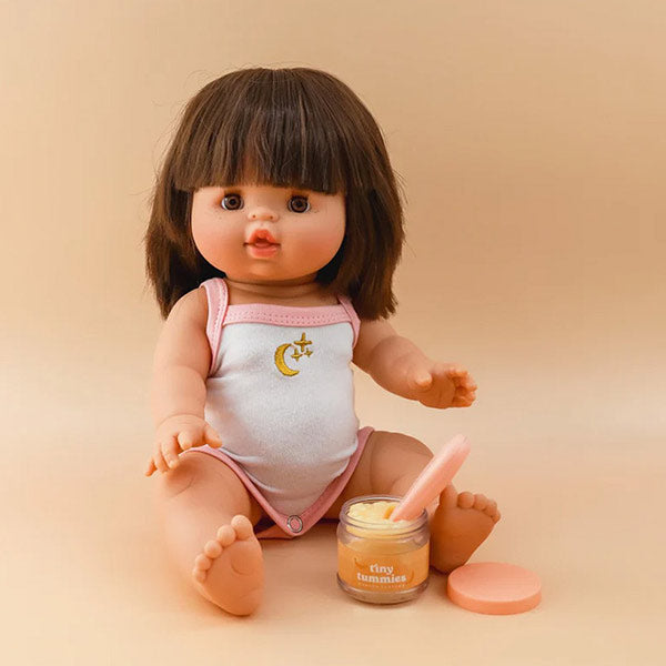 Comida Para Muñecos Potito Plátano y Cuchara Mágica Tiny Harlow