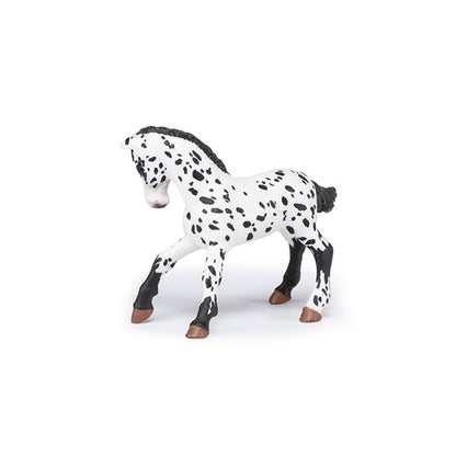 Potro Apaloosa Negro Animales Juguete Papo