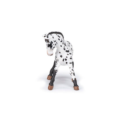 Potro Apaloosa Negro Animales Juguete Papo