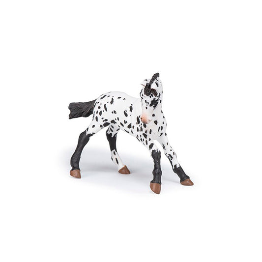 Potro Apaloosa Negro Animales Juguete Papo