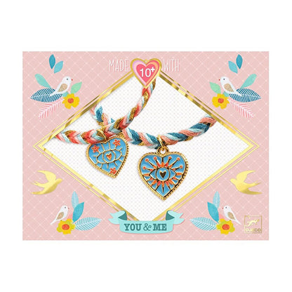 Pulseras Tu y Yo Amistad y Corazones Djeco