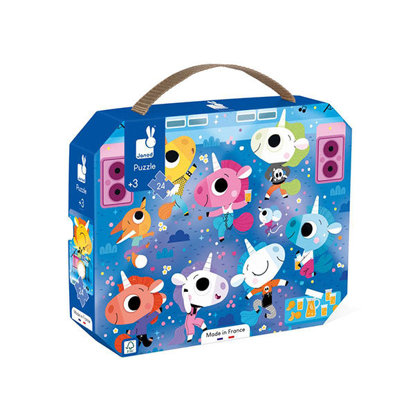 Puzle Concierto De Rock Unicornios 24 Piezas 3 años