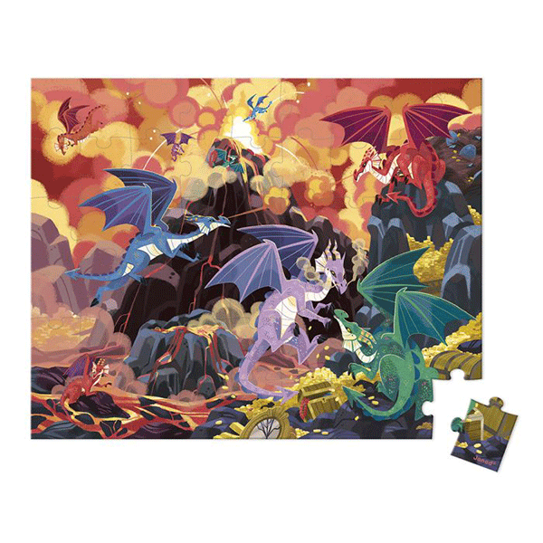 Puzle Tierra De Dragones Janod 54 Piezas +5 años