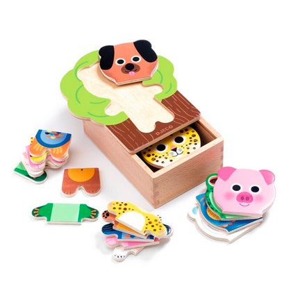 Puzzle Arbramix Animales de Madera Djeco