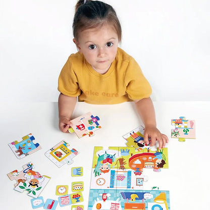 Puzzle Casa Juego Banana Panda 24 Piezas