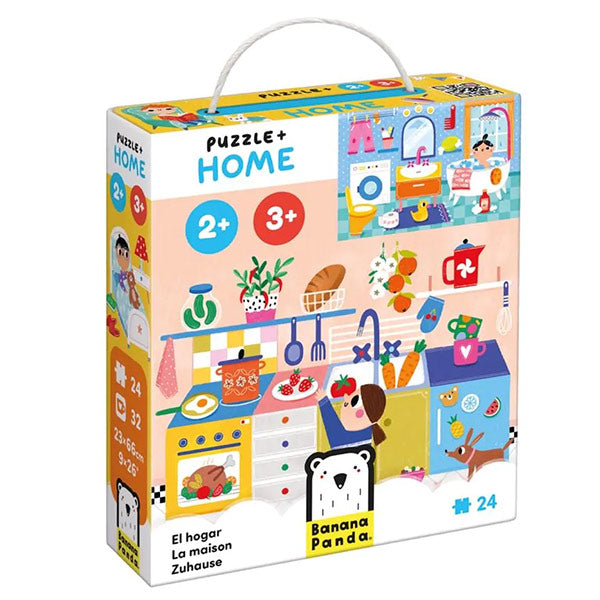 Puzzle Casa Juego Banana Panda 24 Piezas