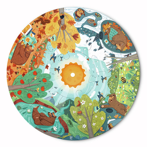 Puzzle De Las Cuatro Estaciones Hape 3 años