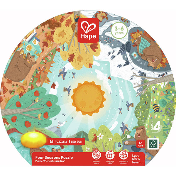 Puzzle De Las Cuatro Estaciones Hape 3 años