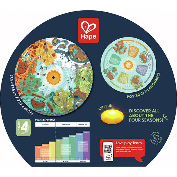 Puzzle De Las Cuatro Estaciones Hape 3 años