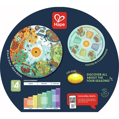 Puzzle De Las Cuatro Estaciones Hape 3 años