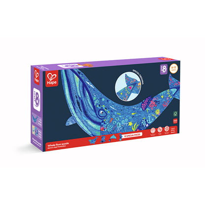 Puzzle De Suelo Brillante De Ballena 200 piezas