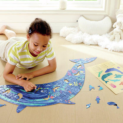 Puzzle De Suelo Brillante De Ballena 200 piezas
