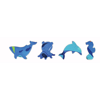 Puzzle De Suelo Brillante De Ballena 200 piezas