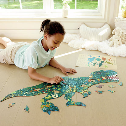 Puzzle De Suelo Brillante De Dinosaurios 200 piezas