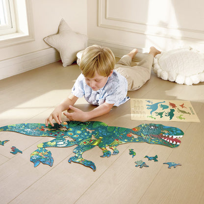 Puzzle De Suelo Brillante De Dinosaurios 200 piezas