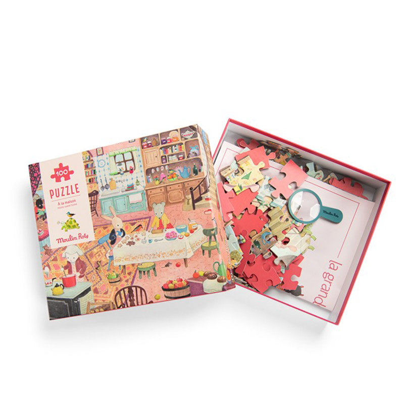 Puzzle En Casa Gran Familia Moulin Roty