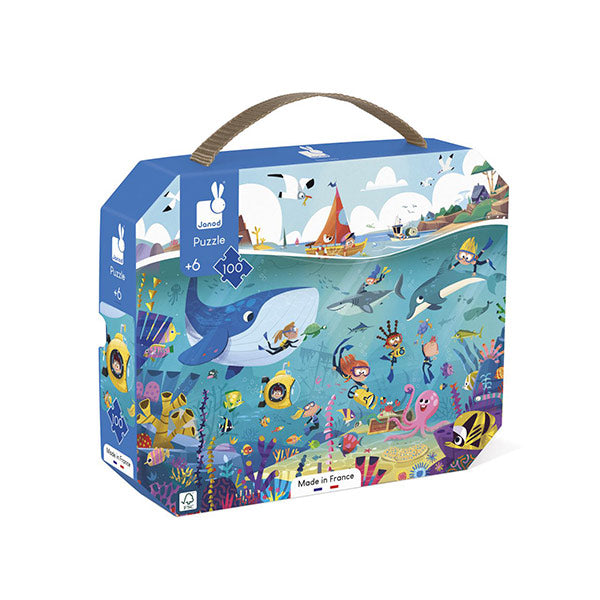 Puzzle Fondos Marinos 100 Piezas Janod