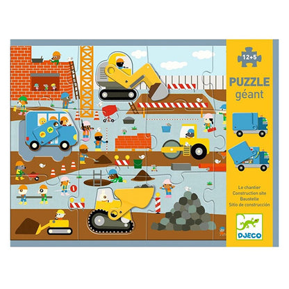 Puzzle Gigante Sitio de Construcción Djeco