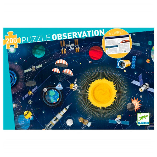Puzzle Observación El Espacio 200 Piezas Djeco