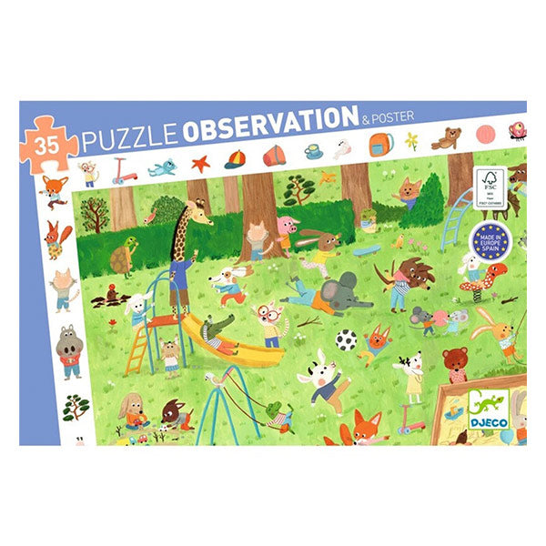 Puzzle Observación El Jardín de los Amiguitos Djeco