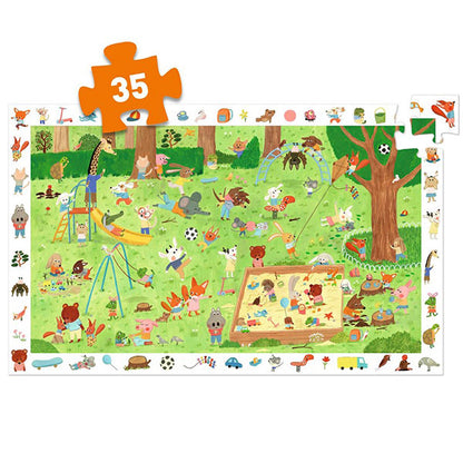Puzzle Observación El Jardín de los Amiguitos Djeco