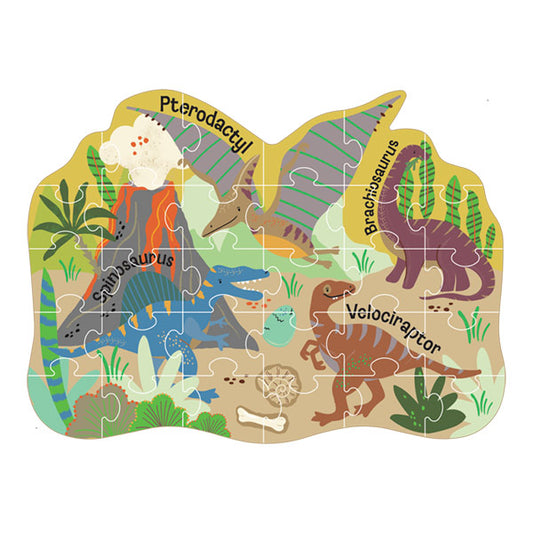 Puzzle Rompecabezas Con Forma Dino 30 piezas