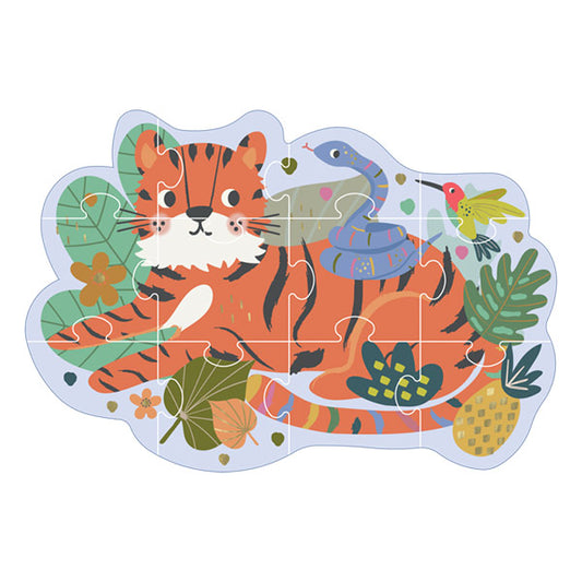 Puzzle Rompecabezas Con Forma Jungla 12 piezas