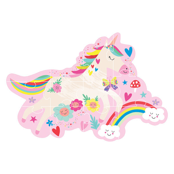 Puzzle Rompecabezas Con Forma Rainbow Fairy 12 piezas