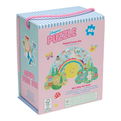 Puzzle Rompecabezas Con Forma Rainbow Fairy 60 piezas