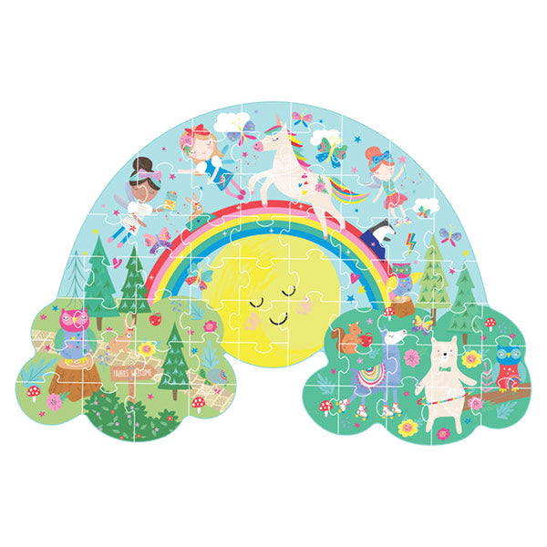 Puzzle Rompecabezas Con Forma Rainbow Fairy 60 piezas