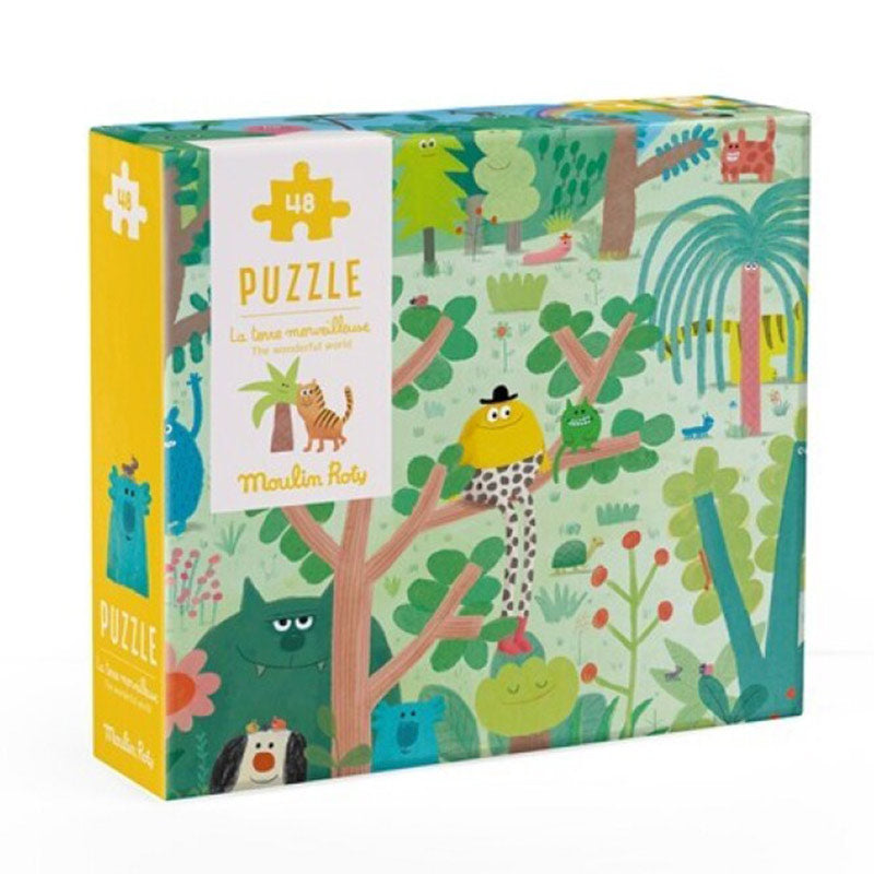 Puzzle Tierra Maravillosa Les Schmouks Moulin Roty